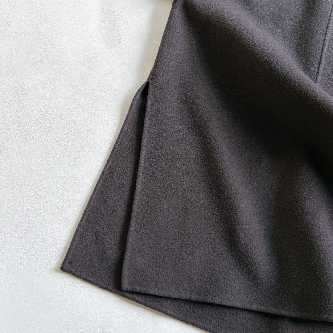 アルアバイル カシミヤ混　ショールカラー　リバーコート　ロング　サイズ2