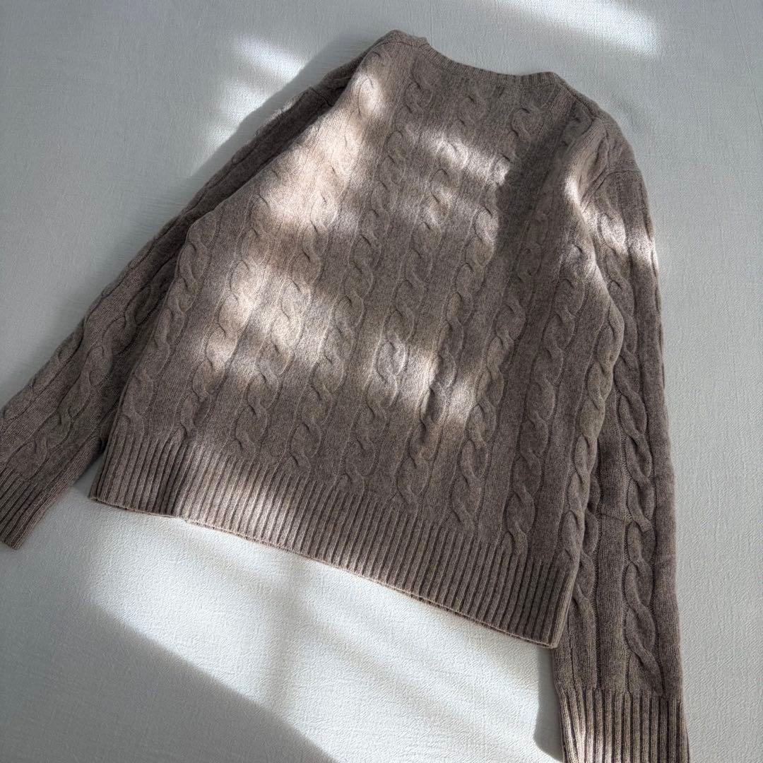 現行QRタグ　ラルフローレン　ウールクルーネックケーブルセーター