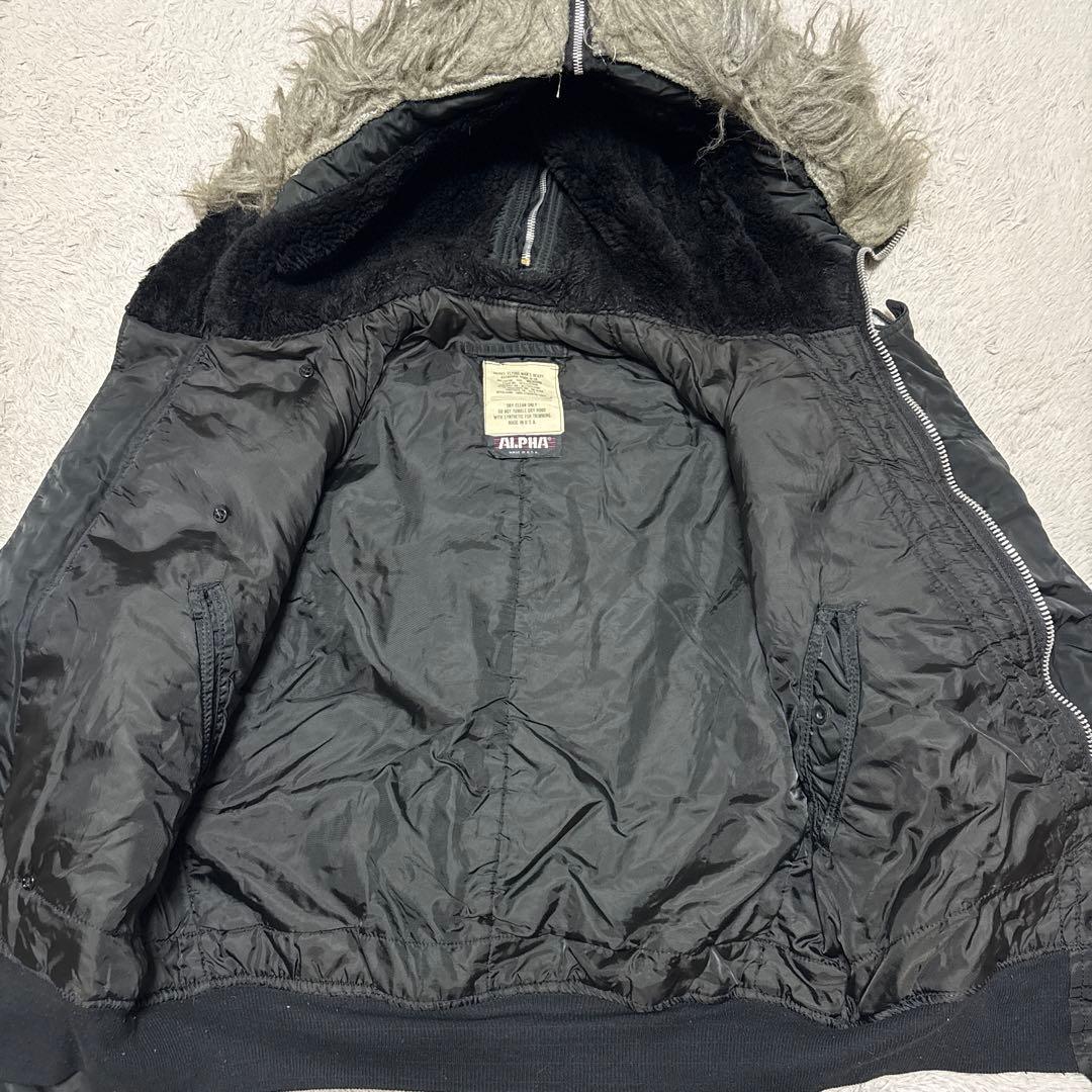 80s alpha N-2B フライドジャケット　短丈　y2k 平成　USA