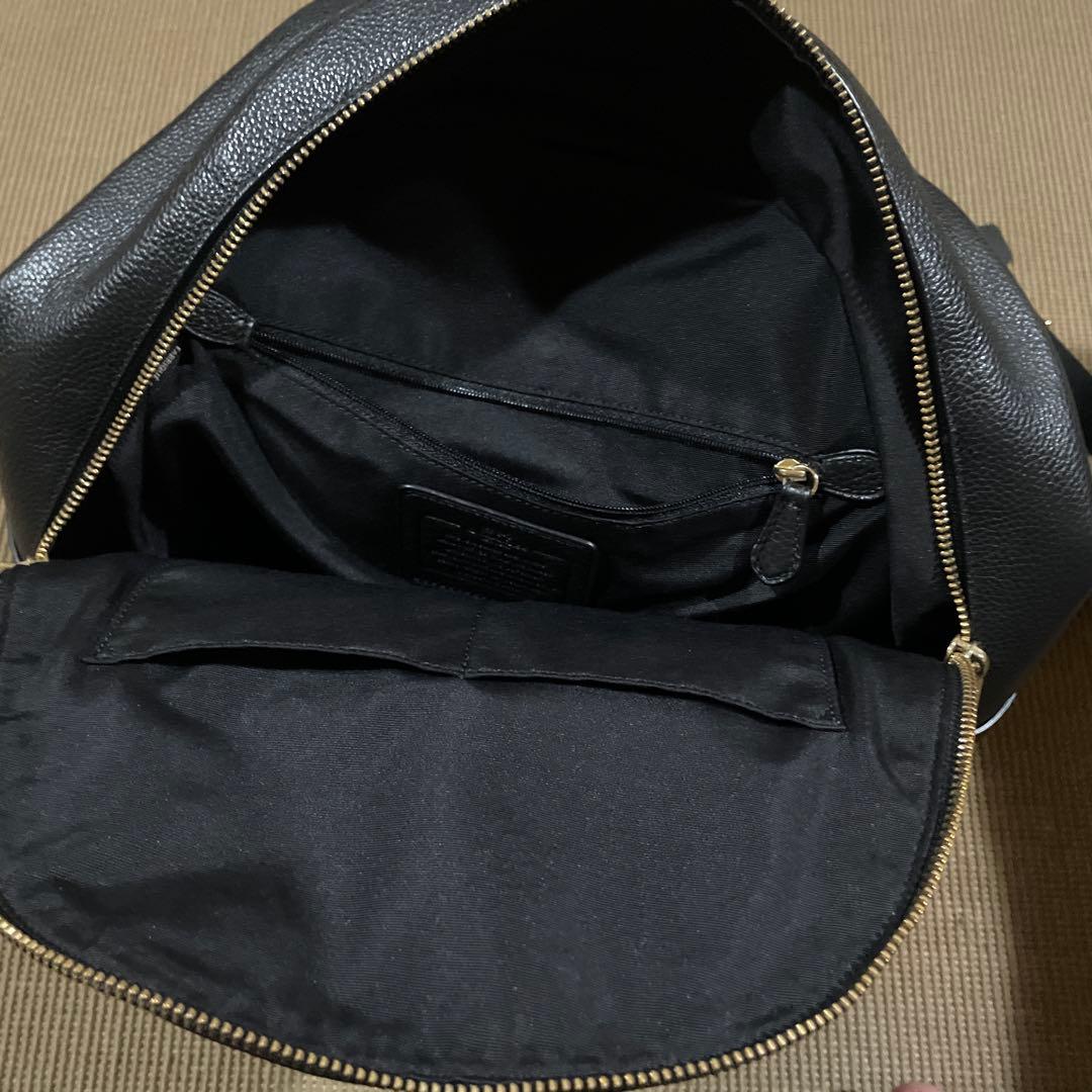 COACH 黒 レザー リュック