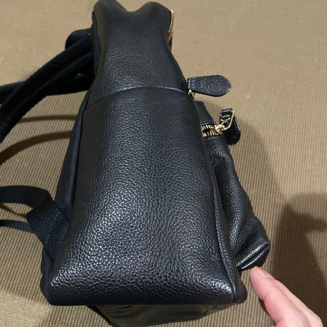 COACH 黒 レザー リュック