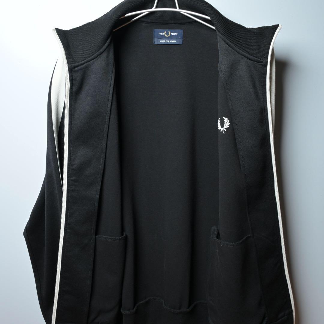 FRED PERRY×BEAMS別注　トラックジャケット　black