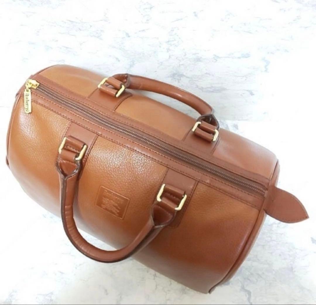 Burberrys ミニボストンバッグ ブラウン