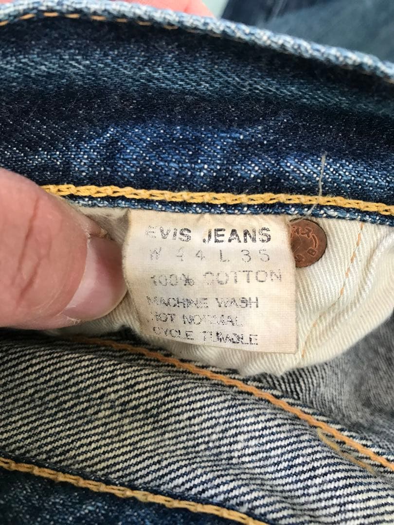 EVISU エヴィスジーンズ　ビンテージ　w44 白カモメ