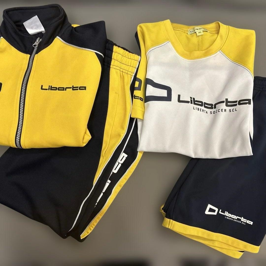 Liberta ジャージセット イエロー/ネイビー 145cm