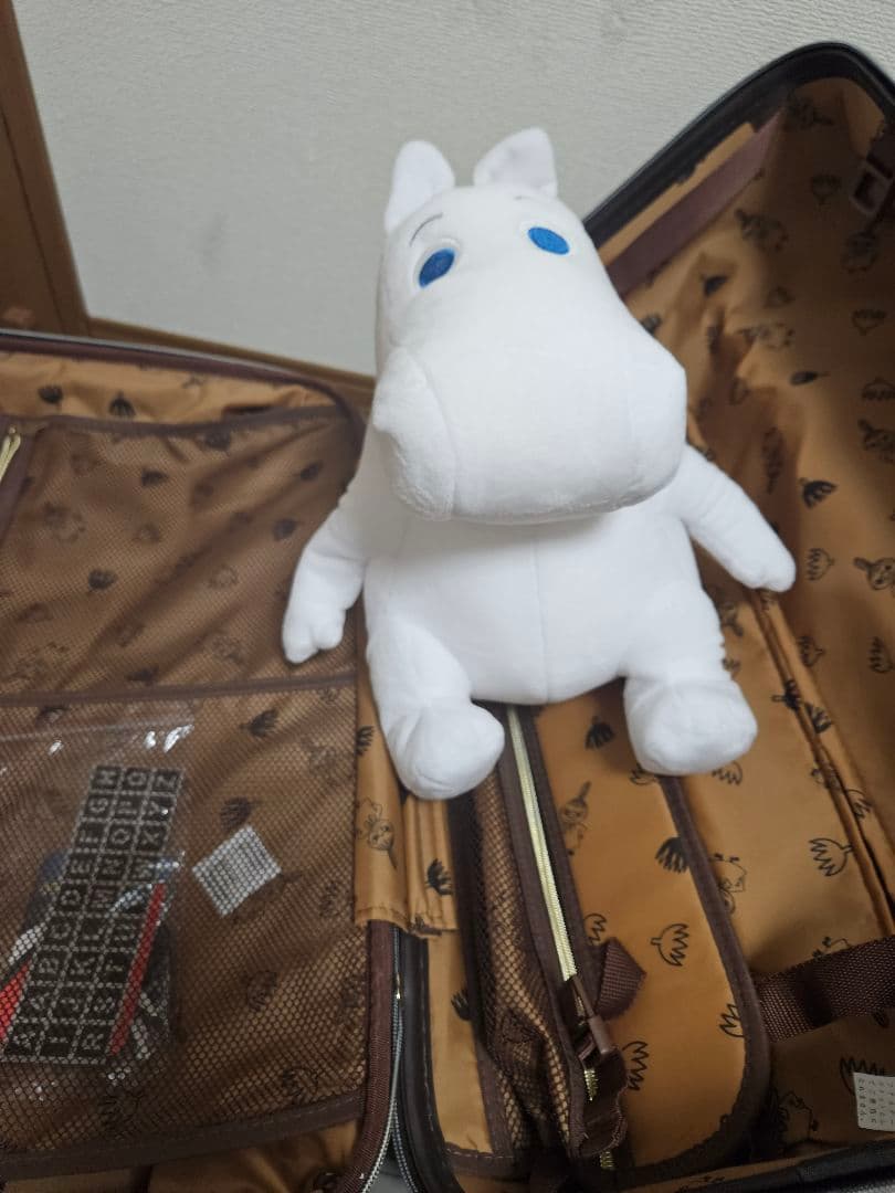 ムーミン ストライプキャリーケース ワインレッド 新品未使用　リトルミィ