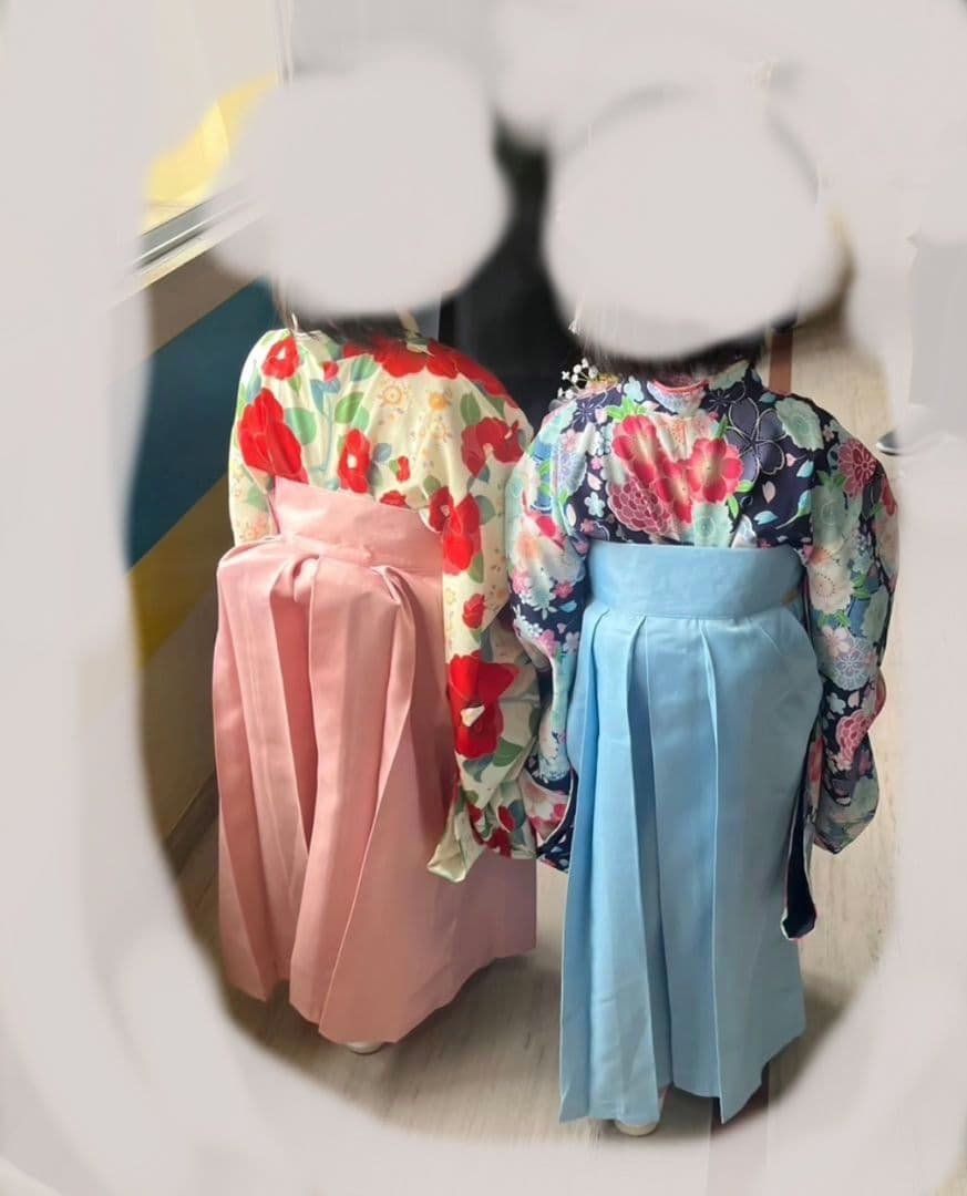 双子　２セット　キャサリンコテージ　着付け簡単袴セット120センチ　卒園式