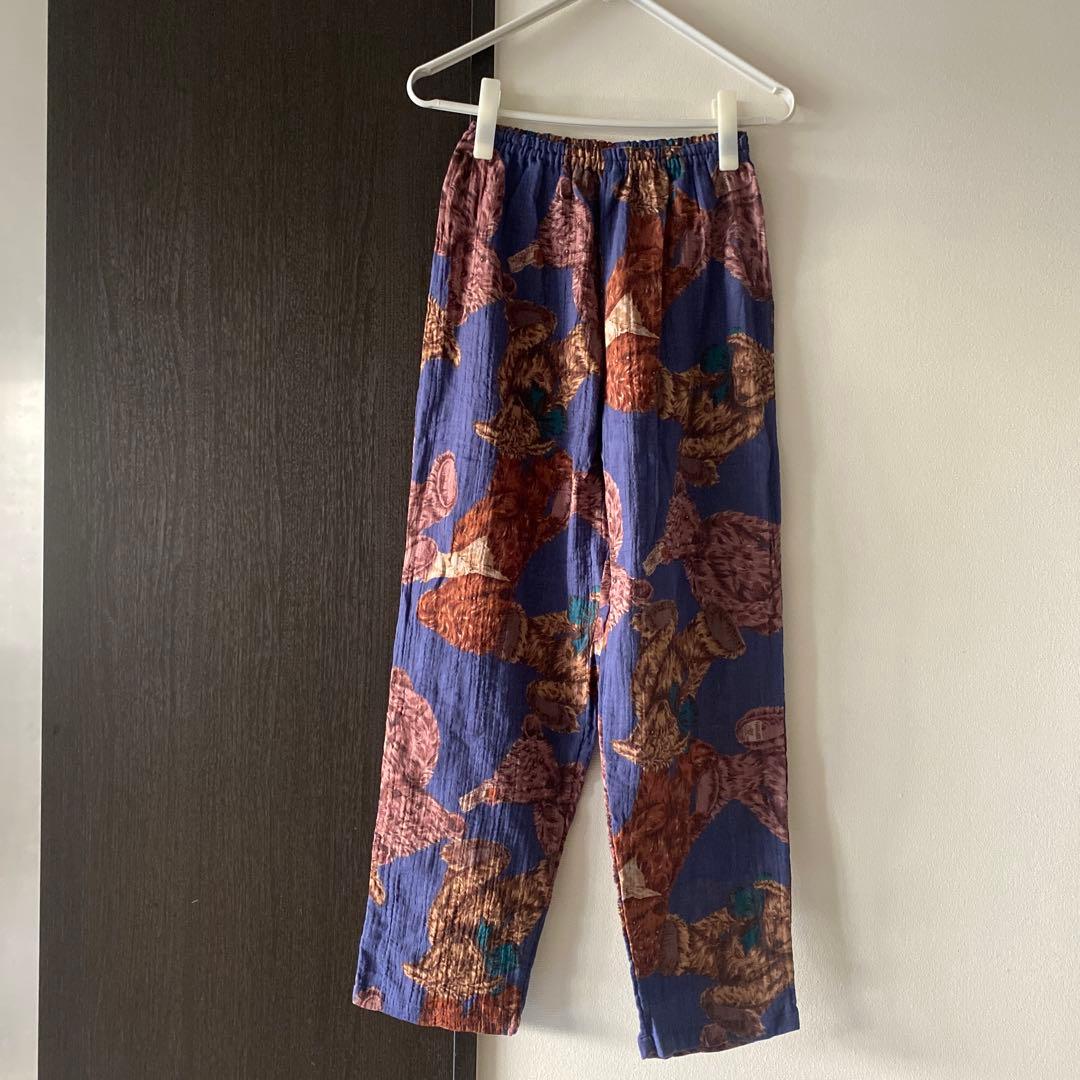 【定価12100円】新品　nacrure 2重ガーゼ　テディベア　パジャマ　M