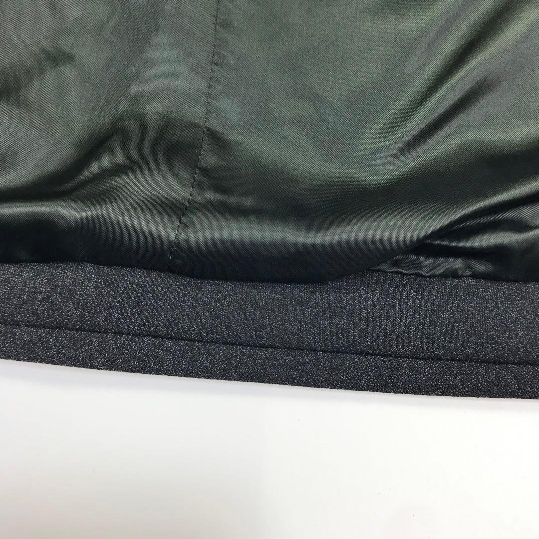 ジョルジオアルマーニ ステンカラーコート ブラック M ノーカラー イタリア製