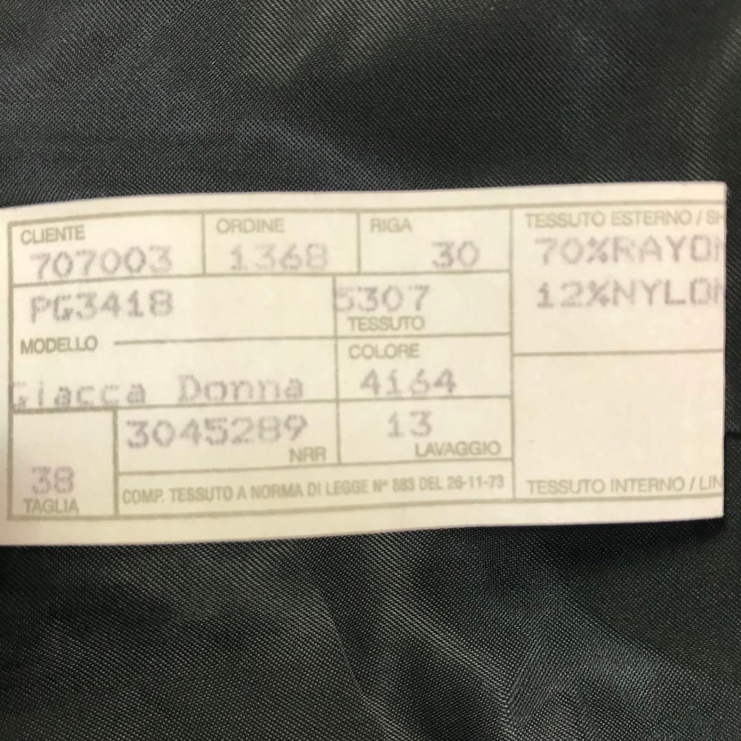 ジョルジオアルマーニ ステンカラーコート ブラック M ノーカラー イタリア製