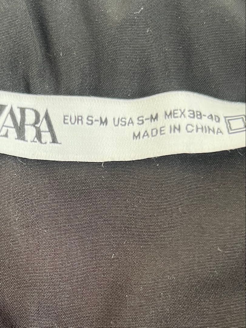 ZARA ブラック モッズコート キルティングインナー付き ブラック