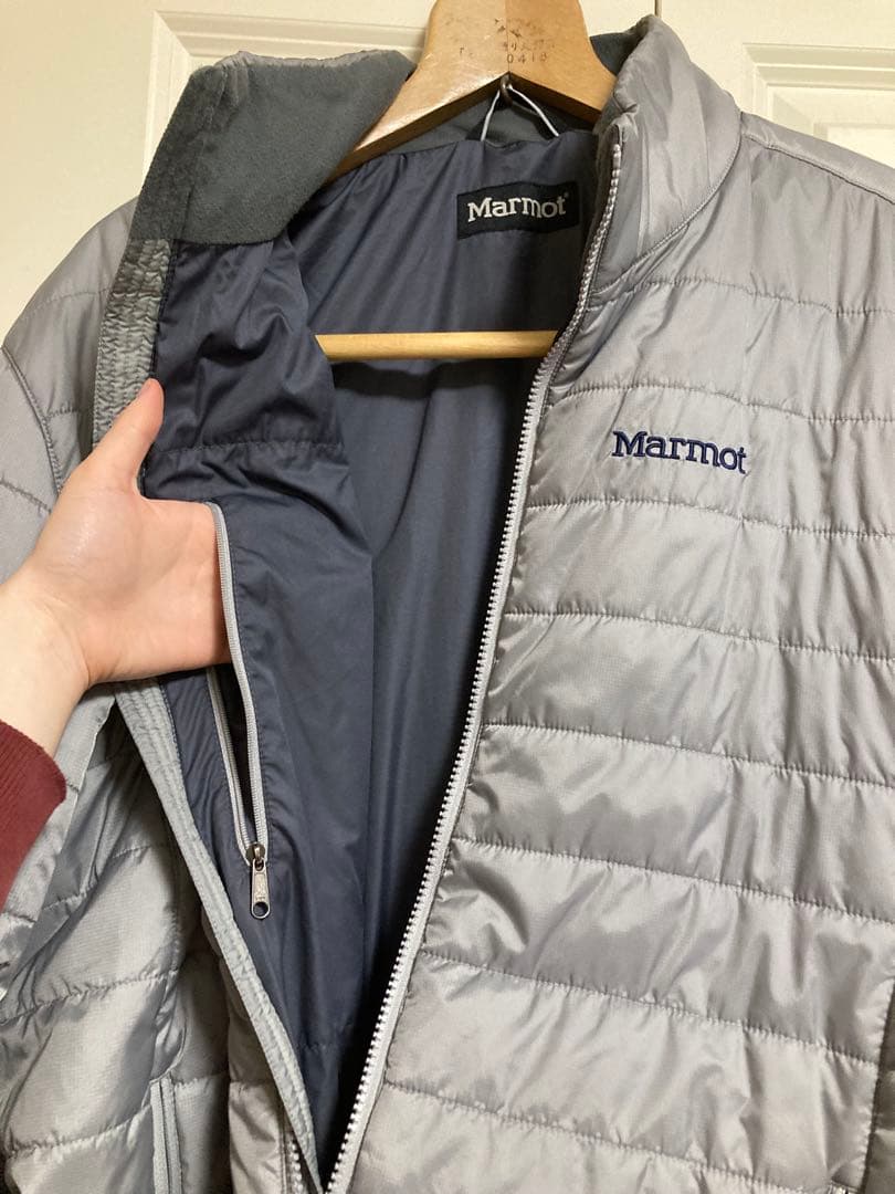 Marmot 3WAY連結ジャケット ナイロン(ブルー)×ダウン(グレー)XL - メルカリ