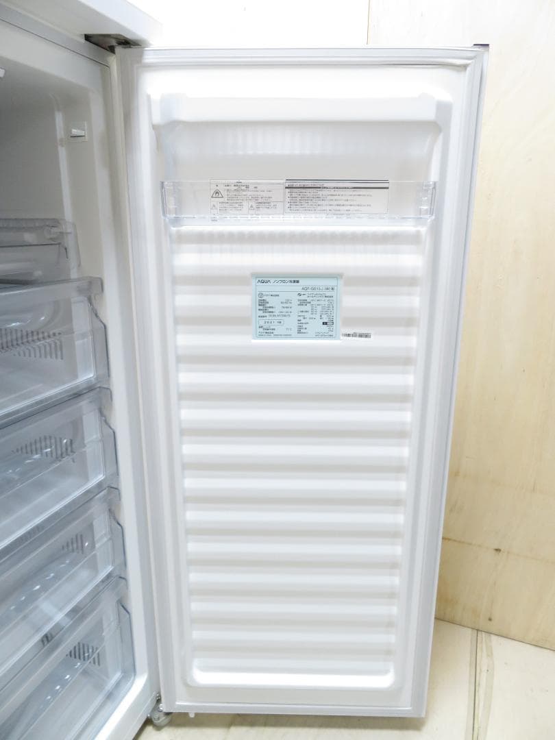 名古屋市内 近郊送料無料 AQUA 2021年製 1ドア 冷凍庫 134L
