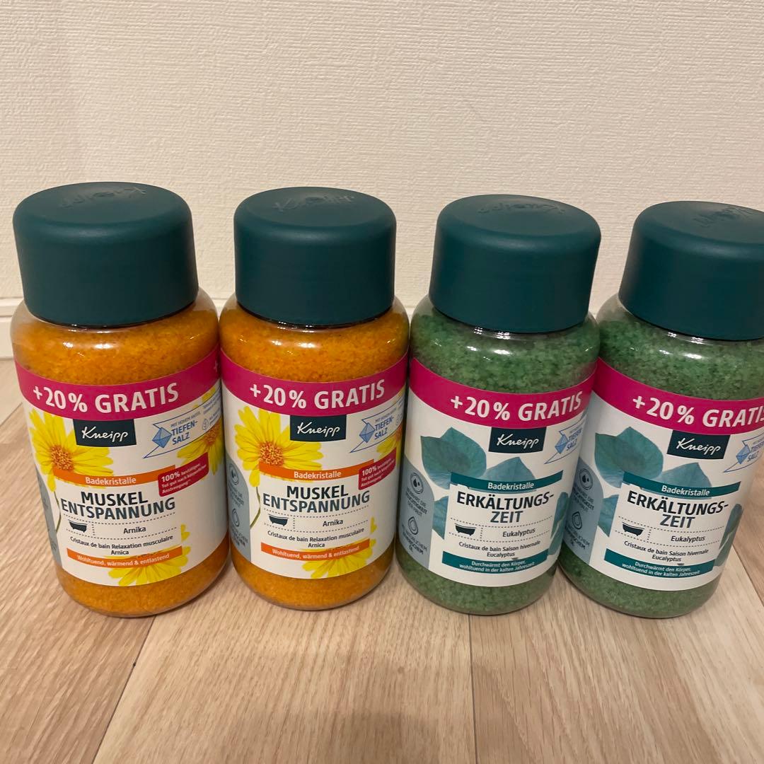 クナイプ kneipp バスソルト2種4本 720g×4