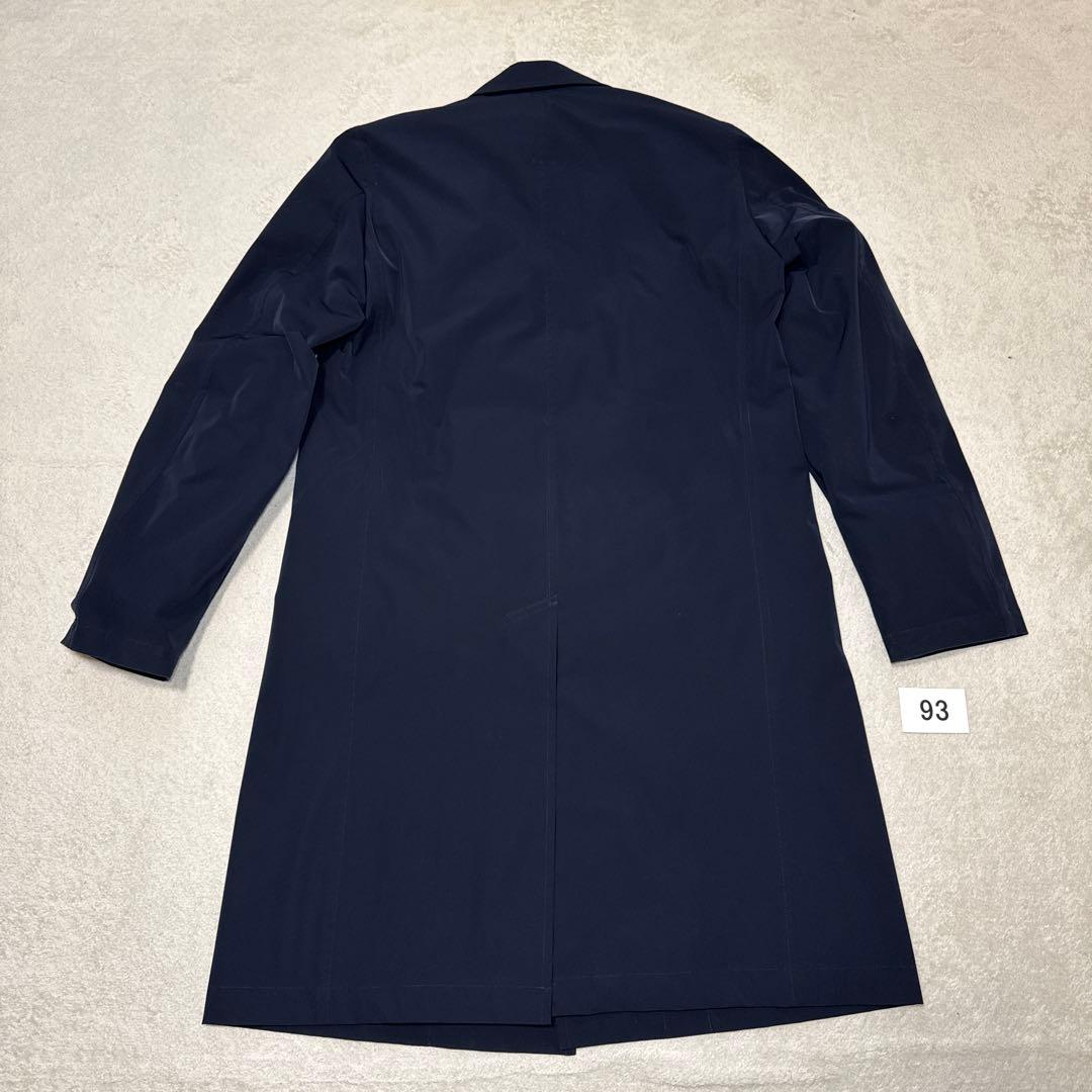 93 極美品　鎌倉シャツ　DICROS ステンカラーコート　ネイビー　46 M