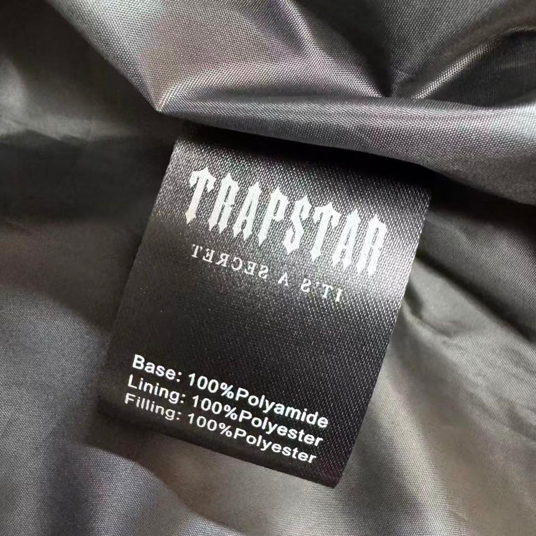 新品 TRAPSTAR 光沢ブラック ダウンジャケット Mサイズ i