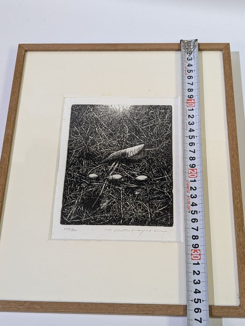 中林忠良 転位 '93 - 地 (種子) エッチング 632/800静物画　版画