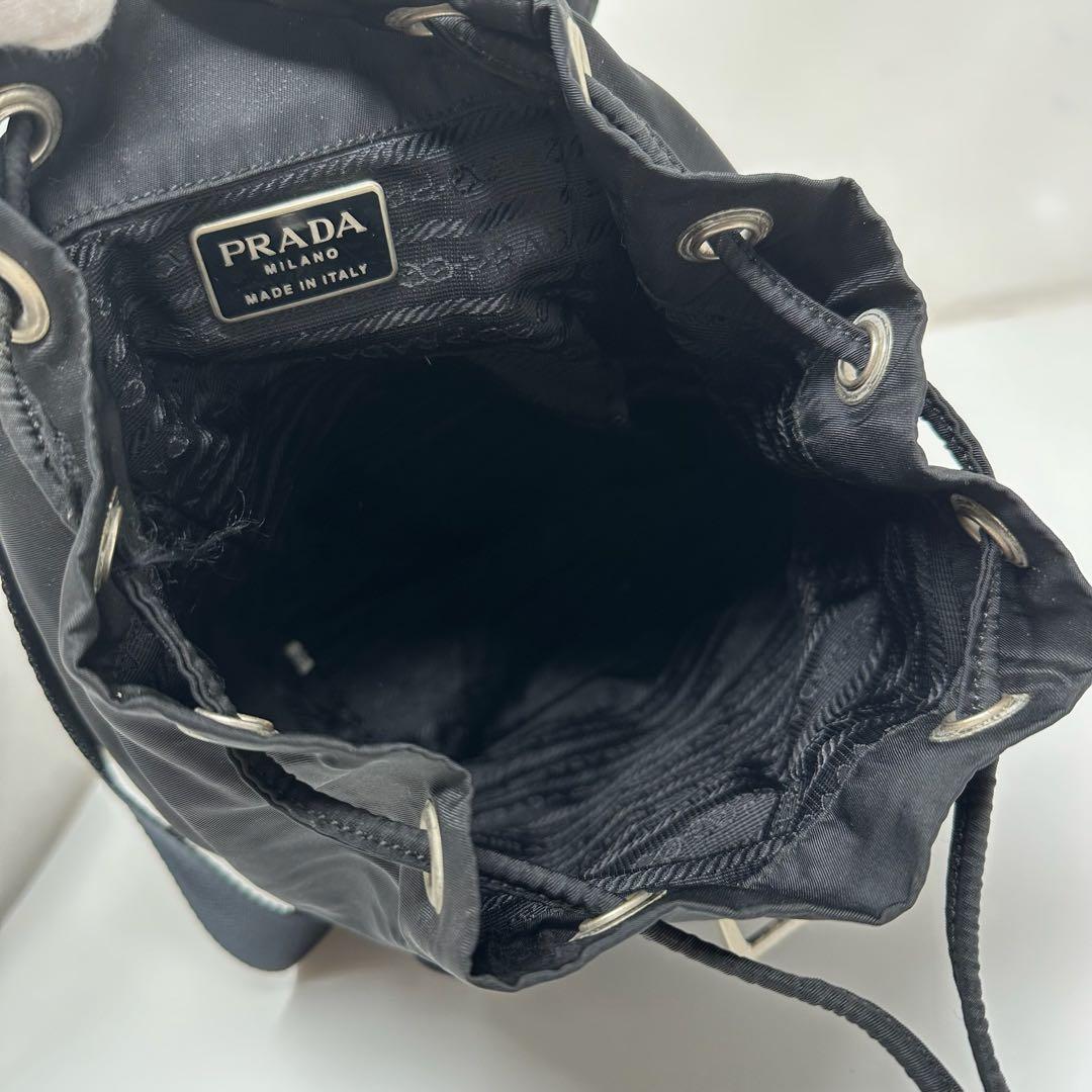 る様　PRADA プラダ リュック ナイロン ブラック w10