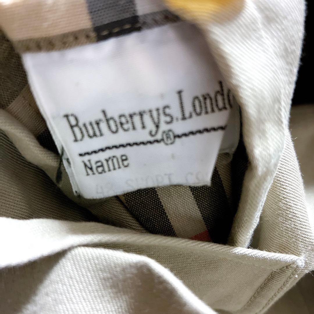 ヴィンテージ　バーバリーズ　 ステンカラーコート　ノバチェック　48