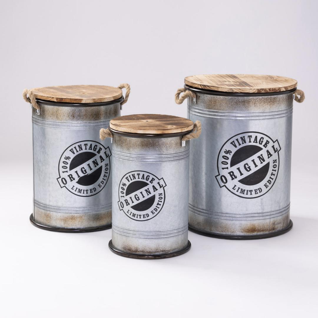 ブリキスツール ３サイズセット