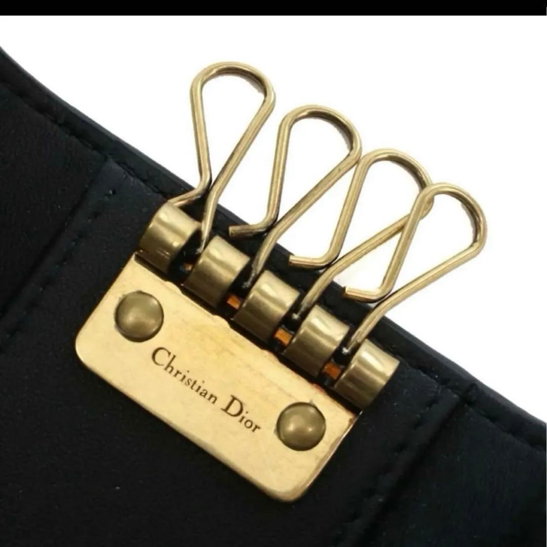ディオール キーケース Christian Dior 黒　４連