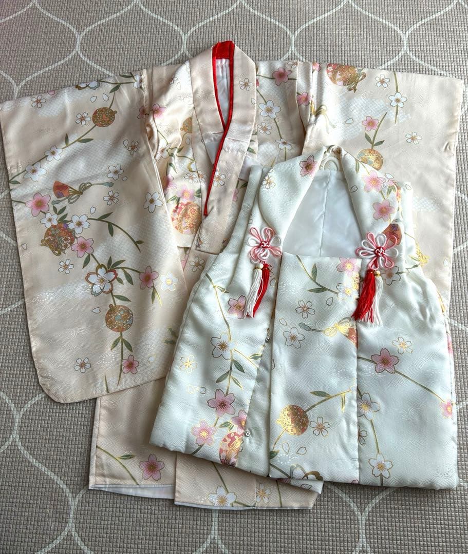 七五三 着物 被布 3歳 女の子 フルセット ＋半衿付き