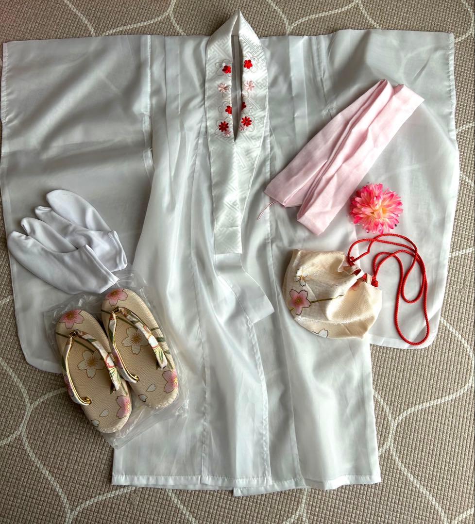 七五三 着物 被布 3歳 女の子 フルセット ＋半衿付き