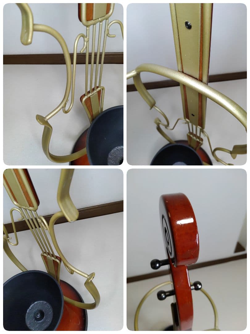 傘立て バイオリン ヴァイオリン レインラック 玄関収納 水受け 楽器調家具