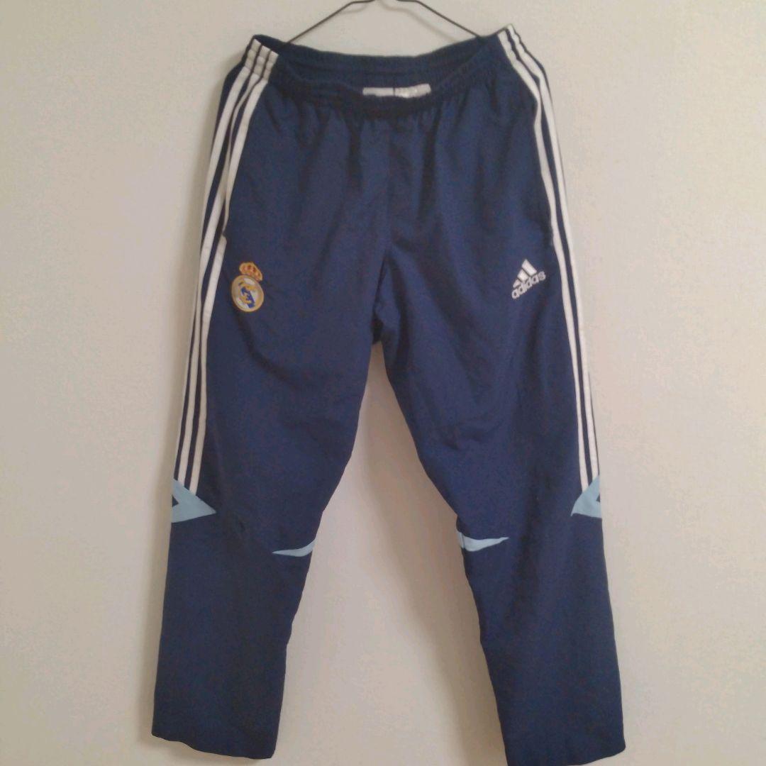 adidas　レアル・マドリードFC　00s　刺繍ロゴ　ウインドブレーカー　上下