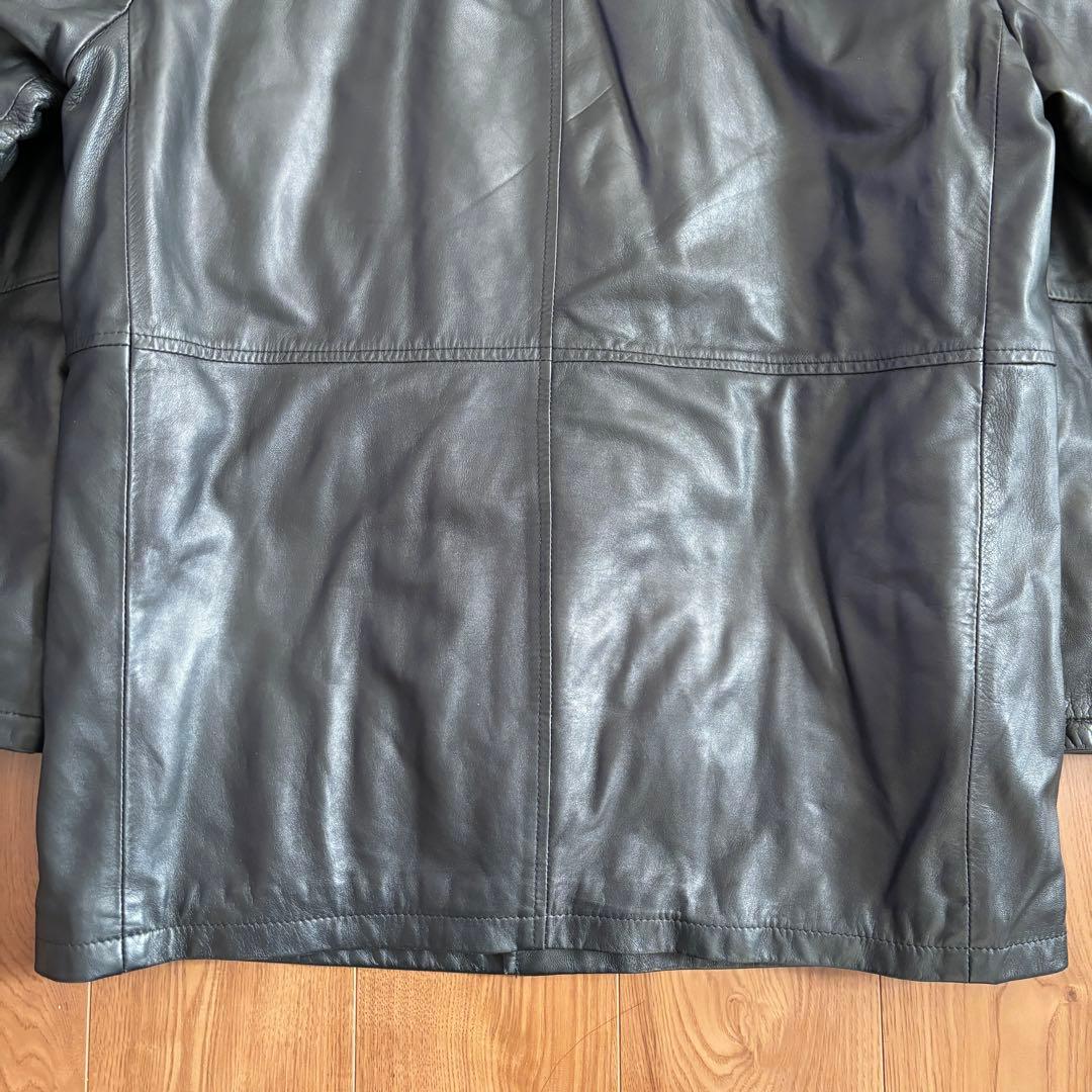 美品 BURBERRY LONDON イタリア製 レザー ダッフルコー