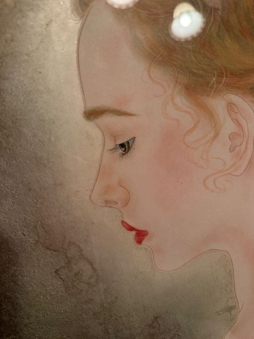 藤田嗣治 肉筆画 直筆サインあり - メルカリ