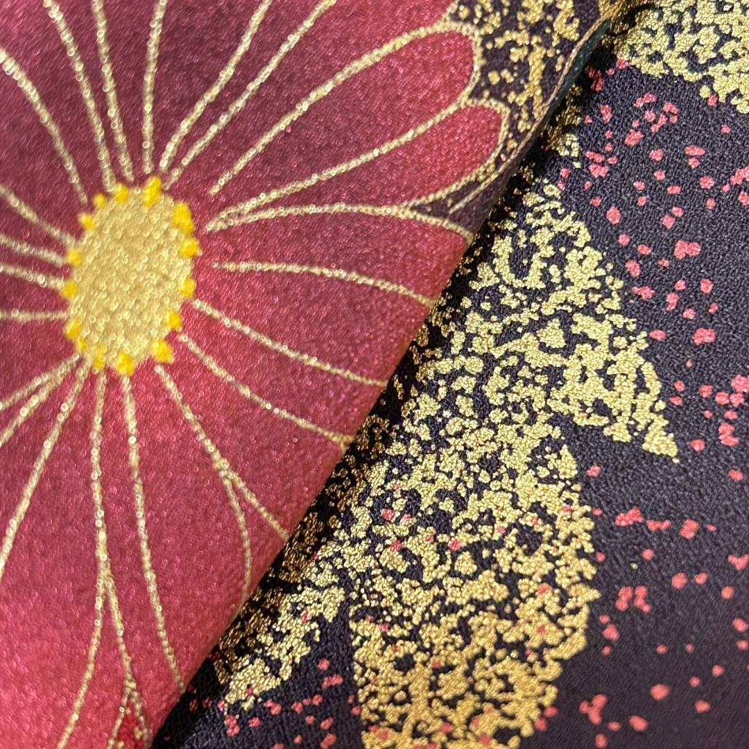 KP1787 振袖 身丈163cm 正絹 着物 成人式