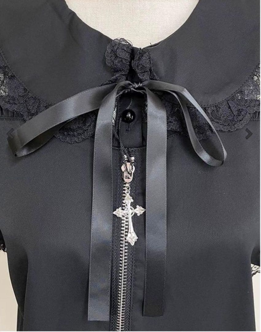 地雷 マーズ リボン オフショル ブラウス ノエミー スカパン