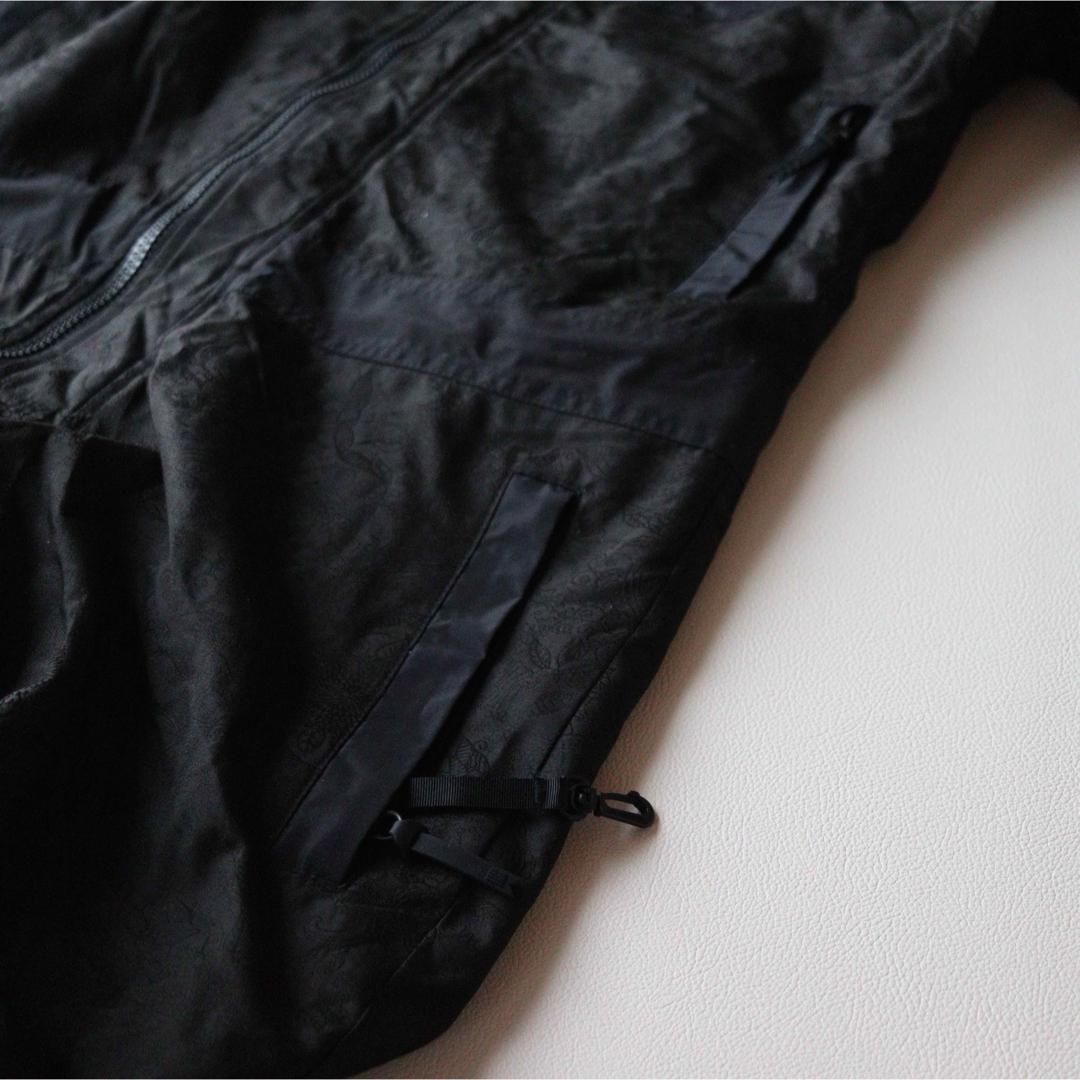 5430【極美品】バートン つなぎ レディース オールインワン 花柄 ブラック