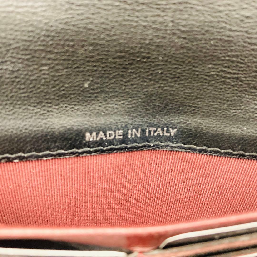 CHANEL マトラッセ　黒　長財布　チェーン　ラムスキン