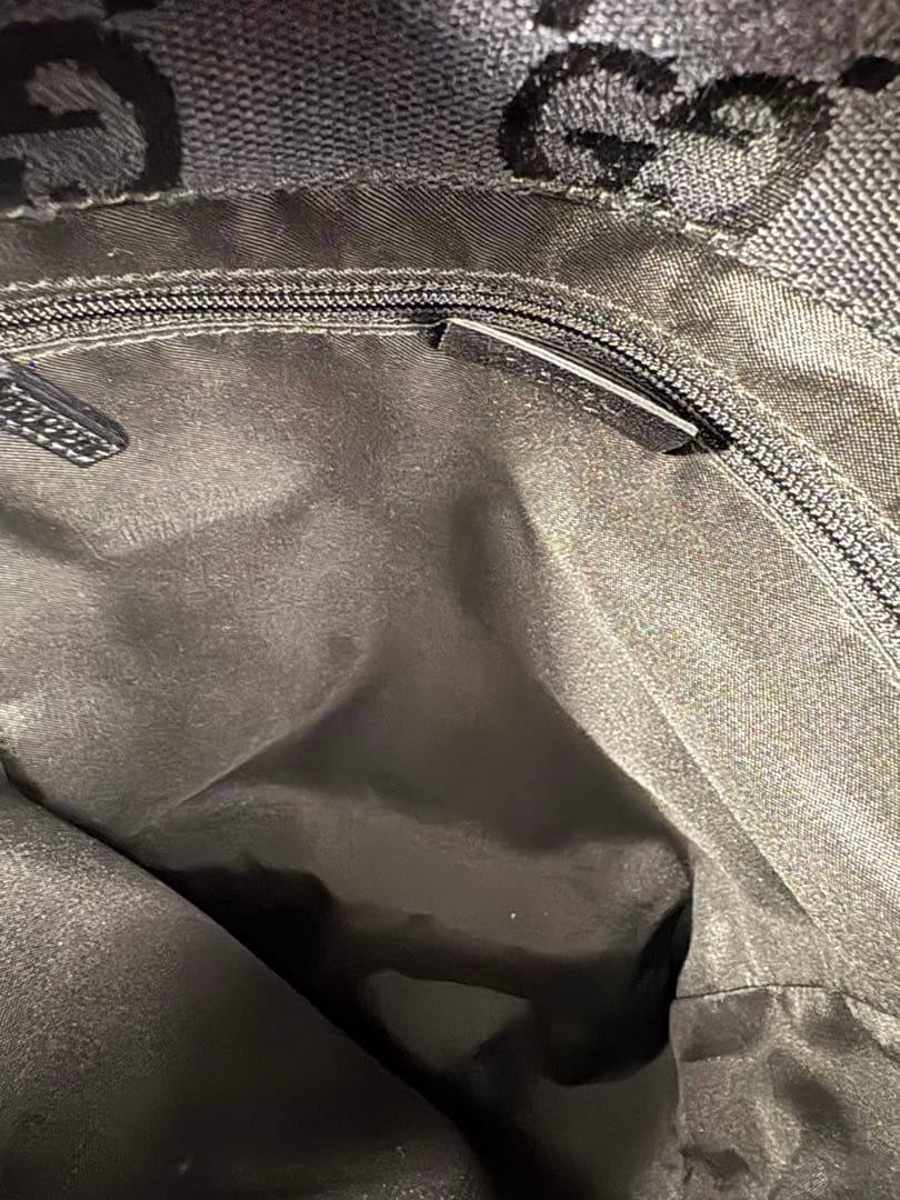 【美品】GUCCI グッチ　リュック　バックパック　GGロゴ　キャンバス　レザー