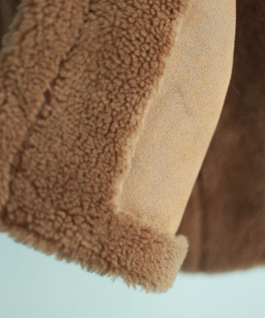 SAISON DE PAPILLON テディベアコート　ブラウン