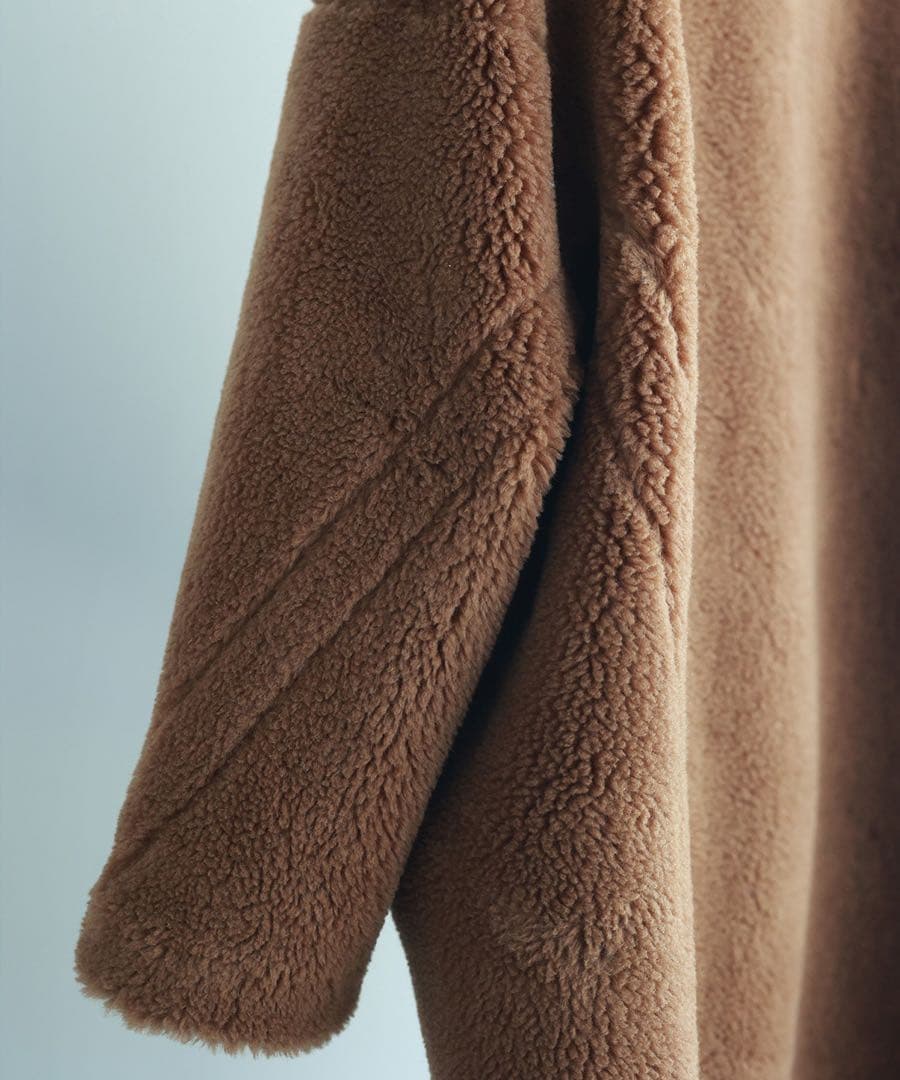 SAISON DE PAPILLON テディベアコート　ブラウン