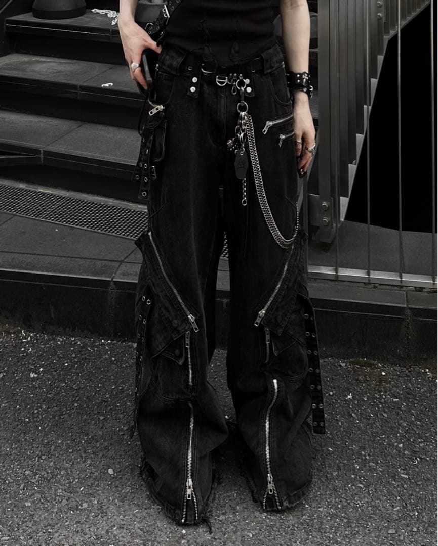 NO/FAITH STUDIOS Green Black Used Cargo NO⁄FAITH STUDIOS : 노