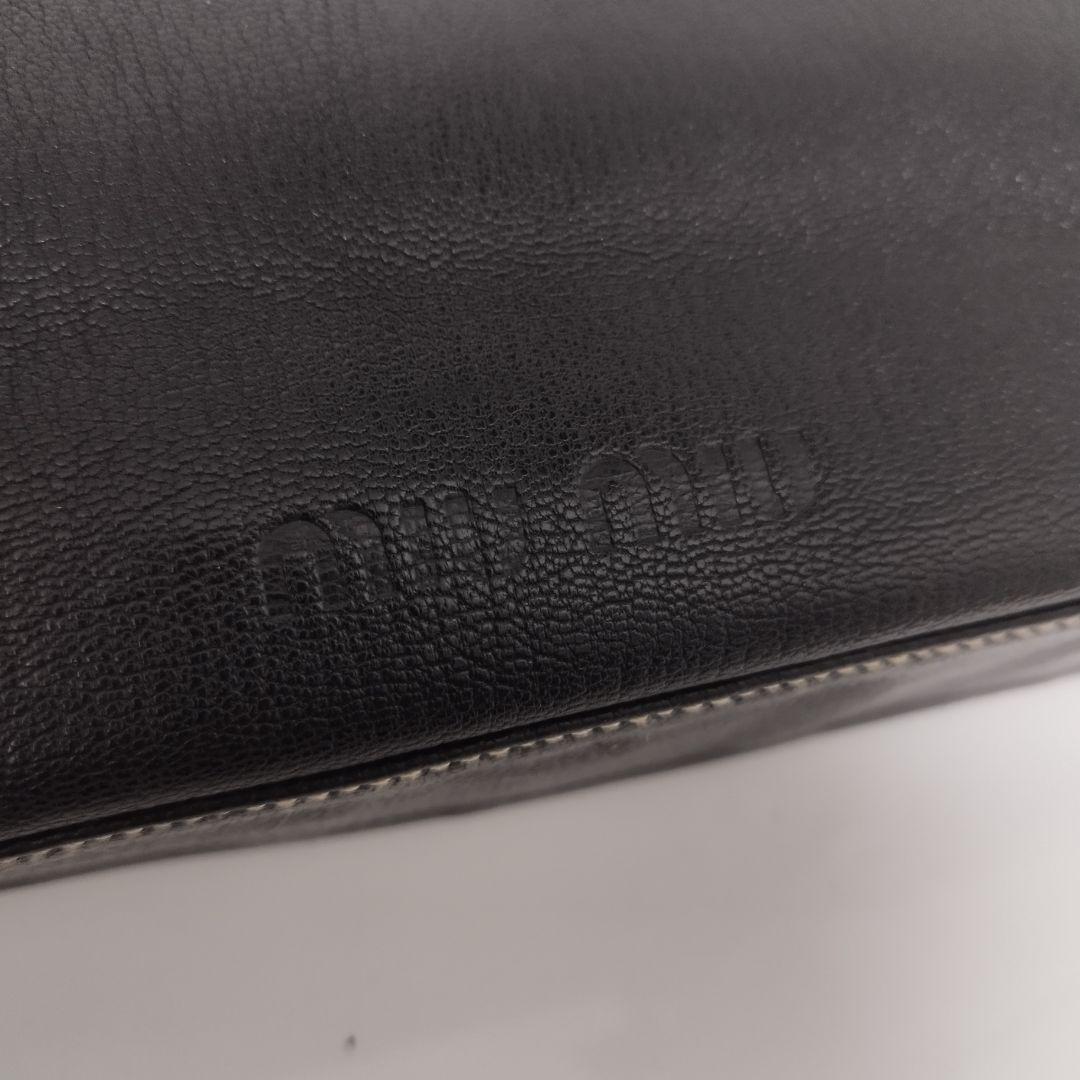 美品☆ MIUMIU アーカイブ リバーシブル ハンドバッグ 正面ロゴ型押し