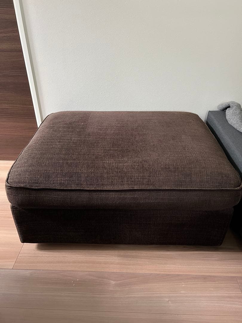 【D&Y&R&S...7】IKEA KIVIK シーヴィグ オットマン KIVIK シーヴィク オットマン 収納付き, ティッブレビ ベージュ/グレー