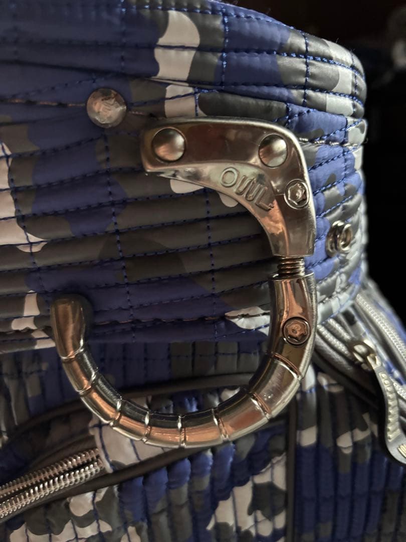 オウル　キャディバッグ　新品未使用　OUUL ゴルフバッグ　　迷彩　ブルー　特化