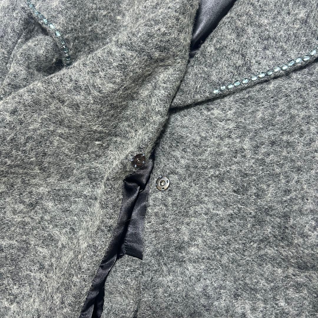 MAX MARA マックスマーラ　白タグ　ビジュー　コート　グレー 36