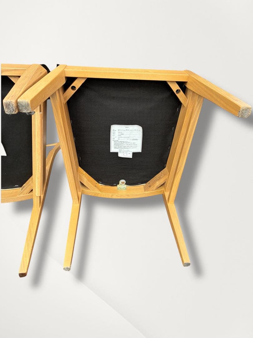 ニトリ　ダイニングチェア　2脚セット　ロレイン3　ライトブラウン　希少