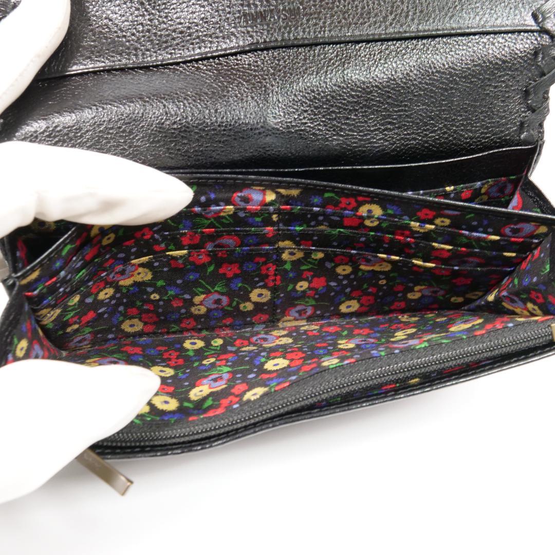 希少極美品✨ アナスイ 長財布 ダリア がま口 バタフライ レザー