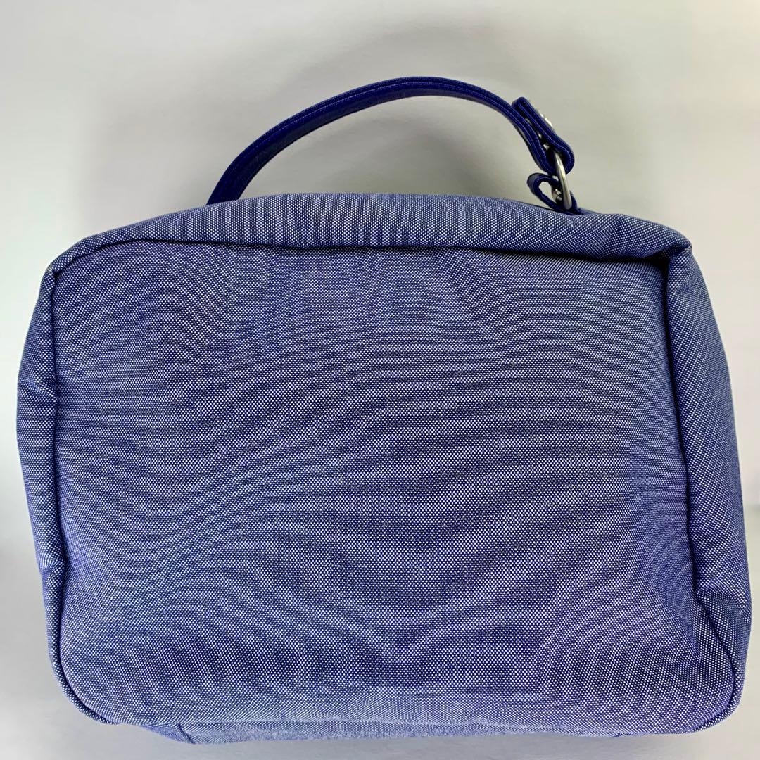 ファミリア familiar おむつポーチ デニム生地 クマちゃん 刺繍