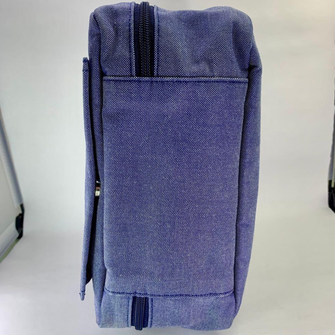 ファミリア familiar おむつポーチ デニム生地 クマちゃん 刺繍