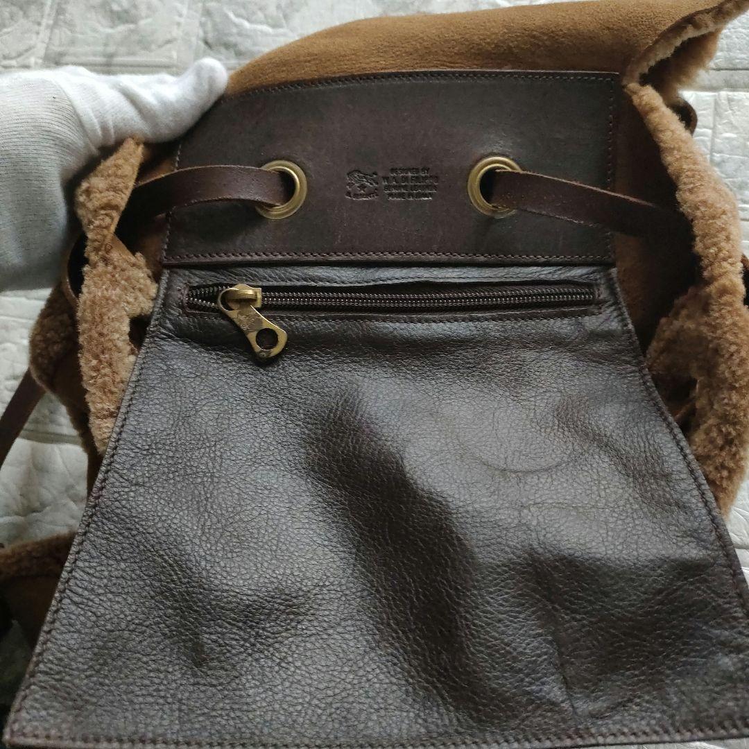 【さぼさぼ】IL BISONTE　イル ビゾンテ　リアルムートン　リュック