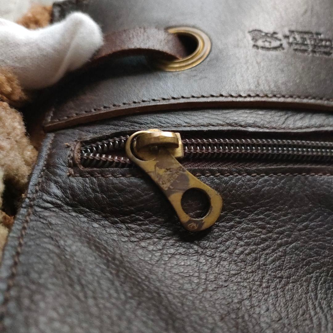 【さぼさぼ】IL BISONTE　イル ビゾンテ　リアルムートン　リュック