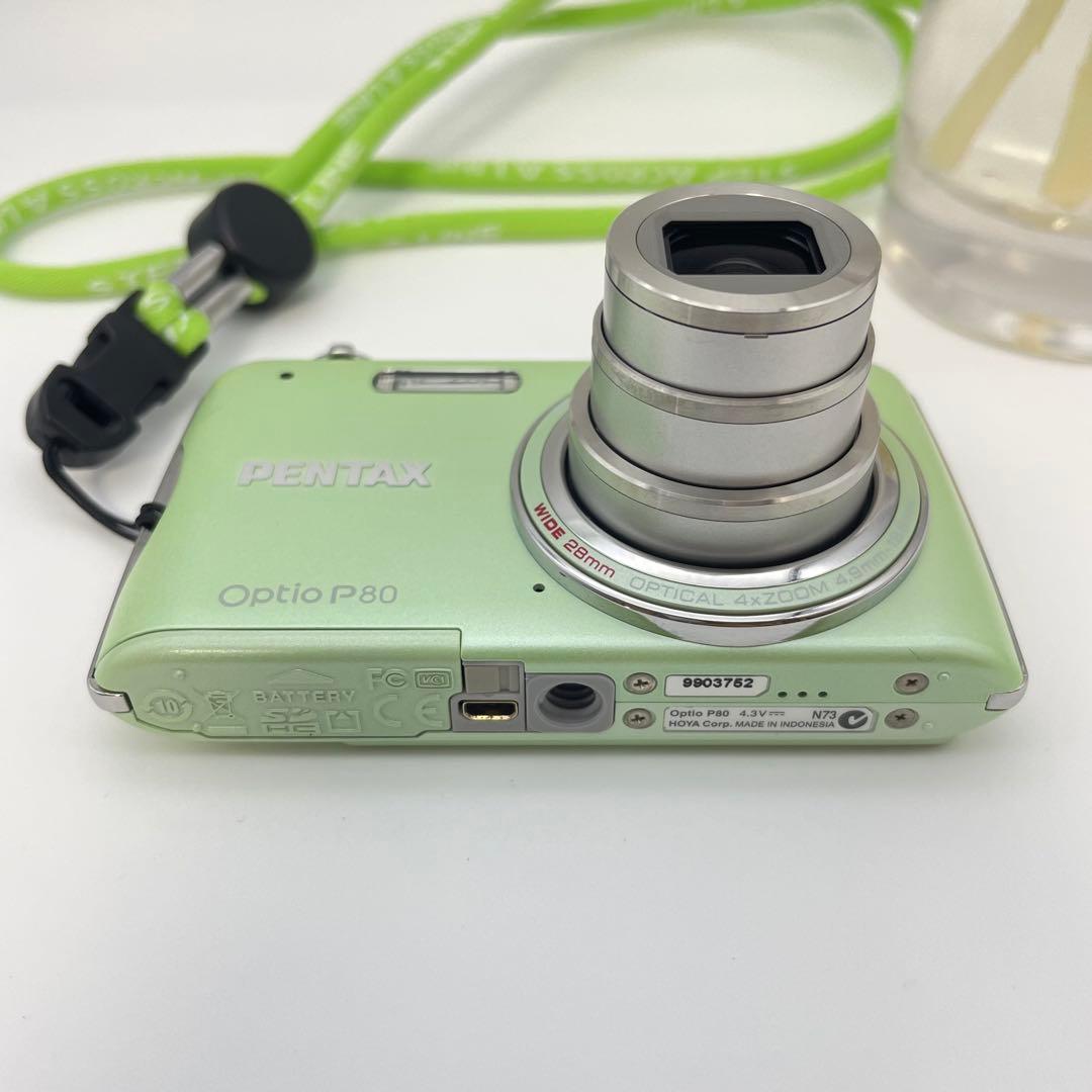 美品✨PENTAX Optio P80✨動作確認済 スマホ転送OK 人気色♪